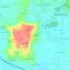 Mapa topográfico Pesalakan, altitude, relevo