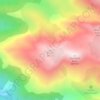 Mapa topográfico Pinaré, altitude, relevo