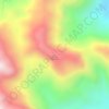 Mapa topográfico Buntu Kajubulan, altitude, relevo