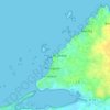 Mapa topográfico Pors Ar Stréat, altitude, relevo