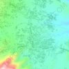 Mapa topográfico Taman Bunga Nusantara, altitude, relevo
