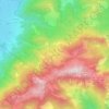 Mapa topográfico Goriloch, altitude, relevo