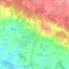 Mapa topográfico Meucon, altitude, relevo