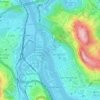 Mapa topográfico elorrieta, altitude, relevo