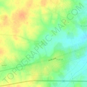 Mapa topográfico Каредж, altitude, relevo
