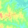 Mapa topográfico Lagoa da Eugênia, altitude, relevo