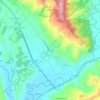 Mapa topográfico Branca, altitude, relevo