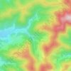 Mapa topográfico Aubrigoutte, altitude, relevo