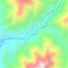 Mapa topográfico Arcata, altitude, relevo