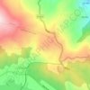 Mapa topográfico Escudo, altitude, relevo