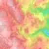 Mapa topográfico Pigeyres, altitude, relevo