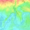 Mapa topográfico La Roussille, altitude, relevo
