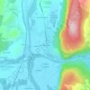 Mapa topográfico Prés Noël, altitude, relevo