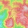 Mapa topográfico Gorriti, altitude, relevo