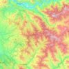 Mapa topográfico Shimla, altitude, relevo