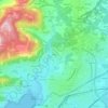 Mapa topográfico Pazos, altitude, relevo