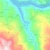 Mapa topográfico Pias, altitude, relevo