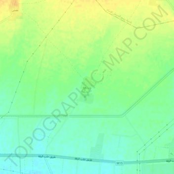 Mapa topográfico Wadi'a, altitude, relevo