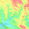 Mapa topográfico Campans, altitude, relevo