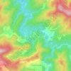 Mapa topográfico Cela do Arda, altitude, relevo