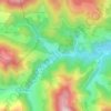 Mapa topográfico Saint-Lary, altitude, relevo