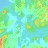 Mapa topográfico Rollet, altitude, relevo