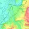 Mapa topográfico Petite Hettange, altitude, relevo