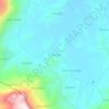 Mapa topográfico Katembe, altitude, relevo