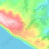 Mapa topográfico Kastri, altitude, relevo