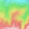 Mapa topográfico Samoens 1600, altitude, relevo