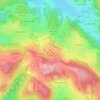Mapa topográfico Puy du Fraud, altitude, relevo