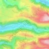 Mapa topográfico Conches, altitude, relevo