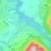 Mapa topográfico Les Crêts, altitude, relevo