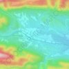 Mapa topográfico Caudiès-de-Fenouillèdes, altitude, relevo