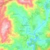 Mapa topográfico Fermil de Basto, altitude, relevo