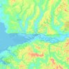 Mapa topográfico Aberdeen, altitude, relevo