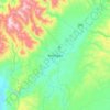 Mapa topográfico Keningau, altitude, relevo