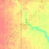 Mapa topográfico Shaughnessy, altitude, relevo