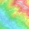 Mapa topográfico Le Saix, altitude, relevo