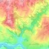 Mapa topográfico Le Cussou, altitude, relevo