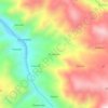 Mapa topográfico Puruchuco, altitude, relevo