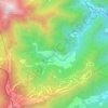Mapa topográfico Pal, altitude, relevo