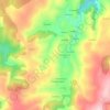 Mapa topográfico Llancela, altitude, relevo