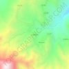 Mapa topográfico La Palma 1, altitude, relevo