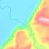 Mapa topográfico las mellizas, altitude, relevo