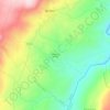Mapa topográfico Guedieiros, Sendim, altitude, relevo