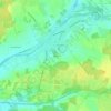 Mapa topográfico Reuilly, altitude, relevo
