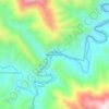 Mapa topográfico Medias Coloradas, altitude, relevo