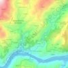 Mapa topográfico Miguas, altitude, relevo