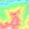 Mapa topográfico Cora Cora, altitude, relevo